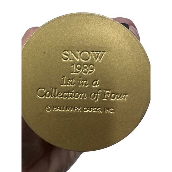 Hallmark Collection of 4 Carousel Horses w Stand Ginger Holly Star Snow 1989 - Picture 6 of 8